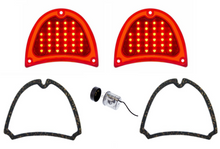 Load image into Gallery viewer, United Pacific LED Tail Light Set W/ LED Flasher 1957 Chevrolet Bel Air 150 210
