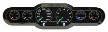 Load image into Gallery viewer, Universal 6 Gauge Analog Cluster Panel With Color Changing Needle Custom Hotrod
