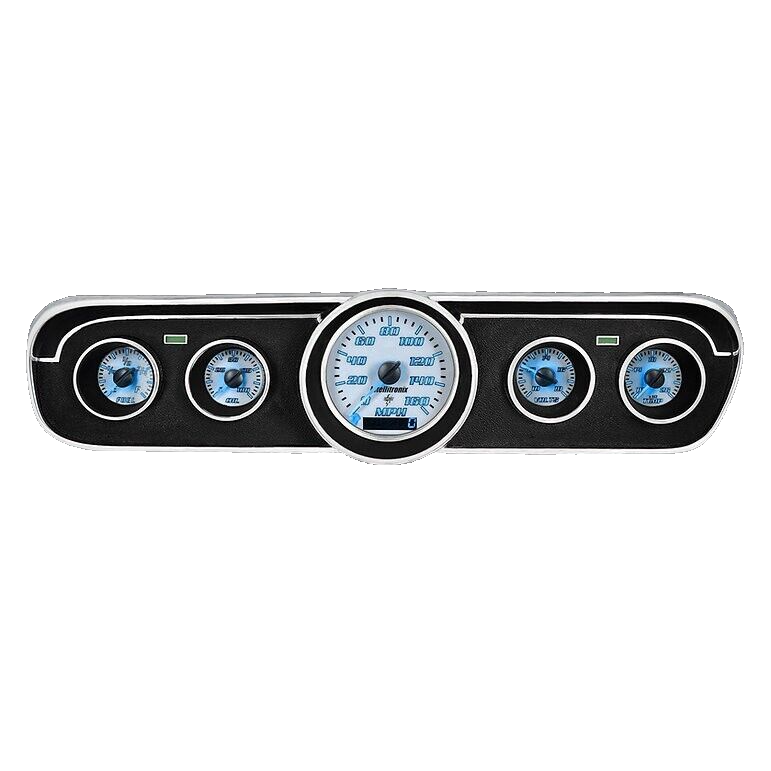Intellitronix Blue LED Analog Replacement Gauge Cluster For 1964-1966 Mustang