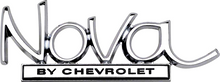 Load image into Gallery viewer, OER Chrome Diecast Trunk Lid Emblem For 1968-1972 Chevy Nova Models
