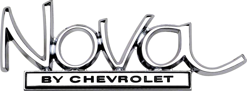 OER Chrome Diecast Trunk Lid Emblem For 1968-1972 Chevy Nova Models