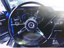 Load image into Gallery viewer, Intellitronix Teal LED Digital Gauge Cluster Panel 1967-1968 Ford Mustang
