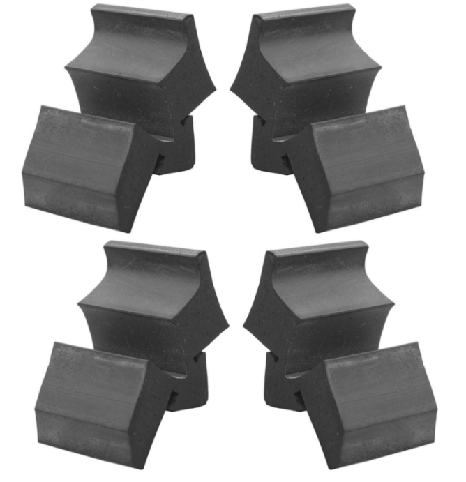 RestoParts Hood To Fender Rubber Bumper Set 1965-1970 Deville Eldorado Fleetwood