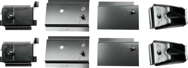 OER 8 Piece EDP Coated Bucket Seat Bracket Set 1968 Chevy II Nova Models