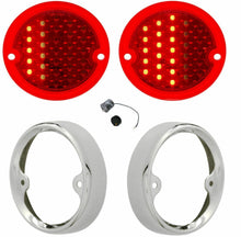 Load image into Gallery viewer, United Pacific LED Sequential Tail Light &amp; Bezel Set 1954-1955 Chevy GMC Truck
