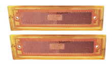 Load image into Gallery viewer, OER Front Side Amber Marker Lamp Lens Set 1981-1991 Chevy and GMC Trucks
