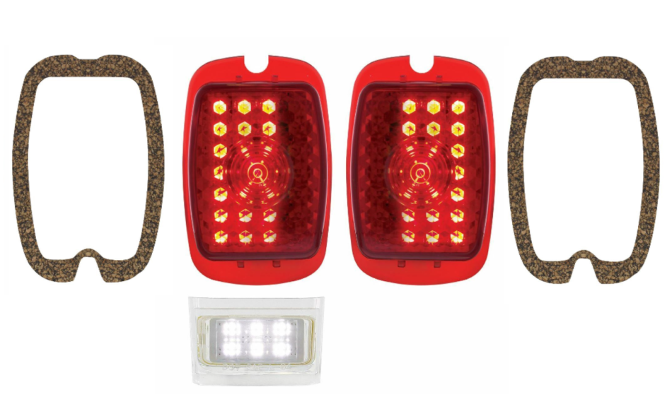 United Pacific 27 LED Sequential Tail Light Set 1937-38 Chevy Car/1940-53 Truck