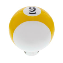 Load image into Gallery viewer, United Pacific Yellow Striped #9 Pool Ball Gearshift Knob Manual Transmission
