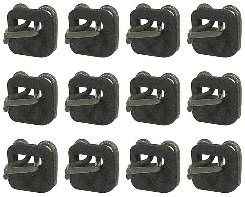 OER 12 Piece Lower Door and Cab Molding Clip Set 1962-1966 Chevy Pickup Trucks