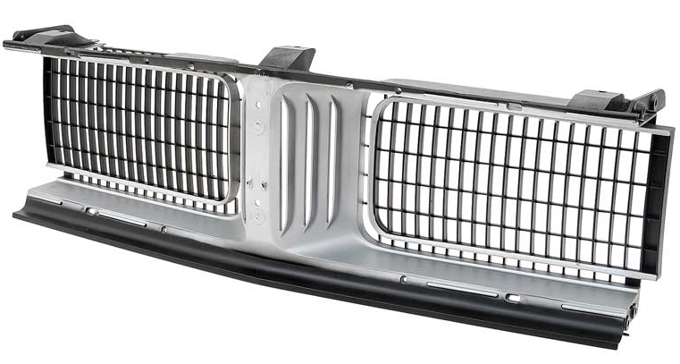 OER Silver Injection Molded ABS Center Grille Assembly For 1969 Dodge Charger