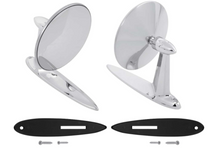 Load image into Gallery viewer, OER Chrome Convex Outer Door Mirror Set For 1955-1957 Bel Air 150 210 and Nomad
