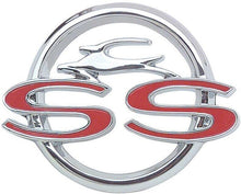 Load image into Gallery viewer, OER Chrome Diecast SS Console Emblem For 1963 Chevy Impala SS
