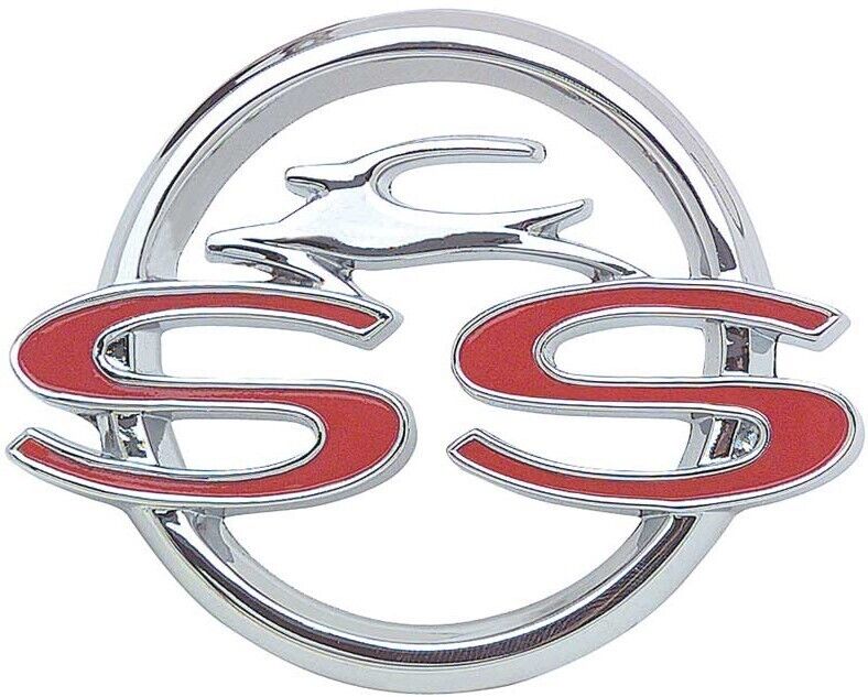 OER Chrome Diecast SS Console Emblem For 1963 Chevy Impala SS