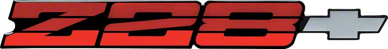 1982-84 Camaro Z28 Rear Panel Emblem - Red