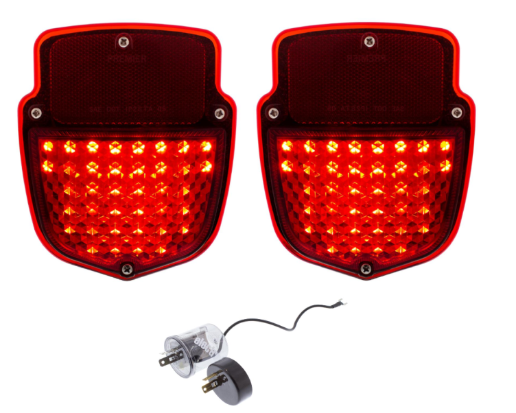United Pacific 38 LED Tail Light Assembly Set 1953-1956 Ford Trucks