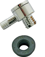 Load image into Gallery viewer, Chrome Power Brake Booster Check Valve &amp; Grommet 1964-1981 Buick Chevy Pontiac
