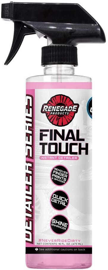 Renegade Products Final Touch Quick Instant Detailer Spray Paint Glass & Chrome