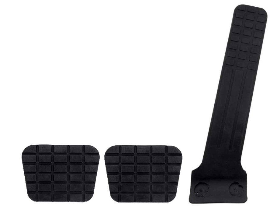 OER Accelerator Brake and Clutch Pedal Pad Set 1960-1963 Chevy and GMC Trucks
