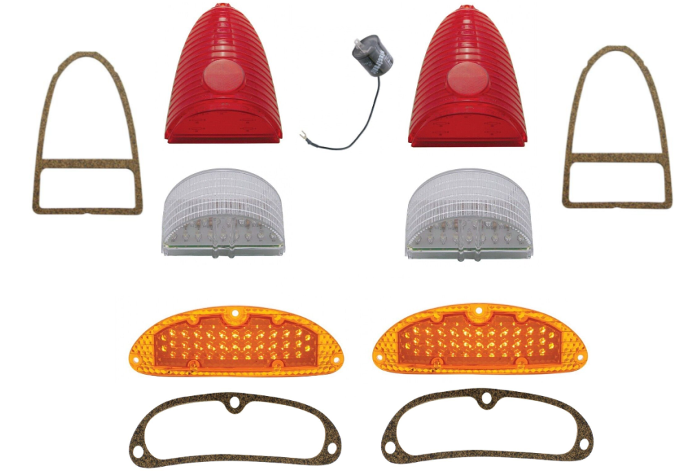 LED Tail Light Marker Light Back-Up Light Set For 1955 Chevy 150 210 & Bel Air