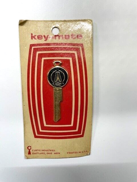 Original NOS Key Mate 1341 Colorcrest Gold Plated Key Blank For 1968 Plymouth