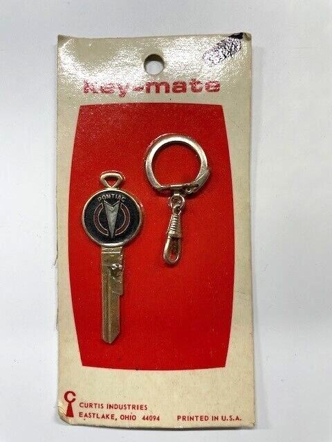 NOS Key Mate 1627 Colorcrest Gold Plated Key Blank For 1967 Pontiac Models