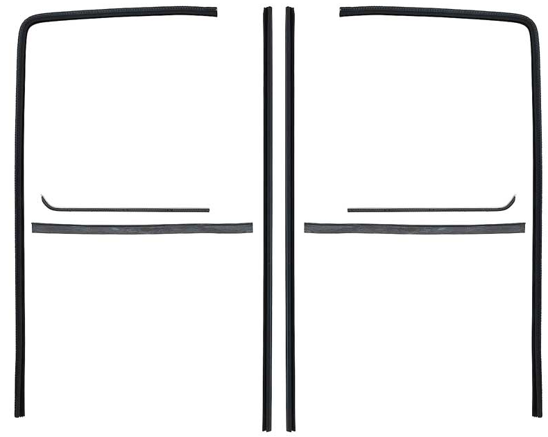 OER 8 Piece Window Felt and Glass Run Set For 1951-1955 Chevy and GMC Trucks