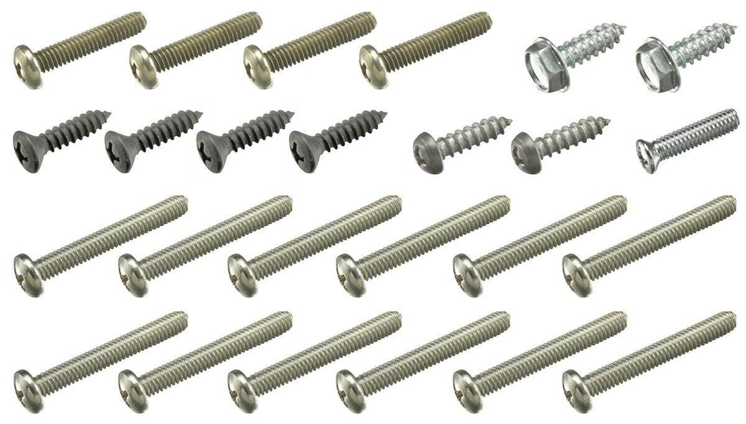 25 Piece Exterior Screw Set For 1968 Pontiac GTO LeMans and Tempest