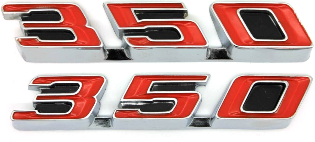 350 Rocker Panel Emblem Set For 1968-1972 Pontiac GTO LeMans Tempest USA Made