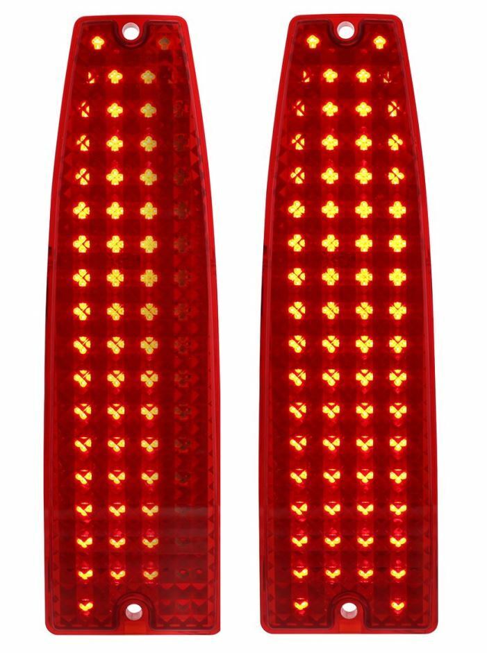 United Pacific One-Piece Sequential LED Tail Light Set 1966-1967 Chevy II Nova