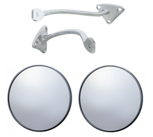 Load image into Gallery viewer, United Pacific Chrome 5&quot; Mirror Head and Arm Set 1955-1959 Chevy/GMC Truck
