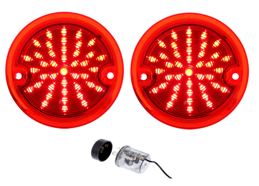 United Pacific LED Tail Light Set 1960-1966 Chevy Truck Stepside Pickup Truck