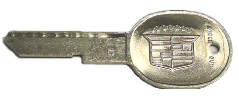 Original Style Crest Logo B Style Key Blank 1971 1975 1979 Cadillac Models