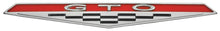 Load image into Gallery viewer, Zinc Diecast GTO Nameplate Dash Emblem For 1964 Pontiac GTO Made in the USA
