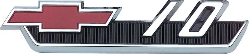 OER Scottsdale 10 Front Fender Emblem Set For 1981-1987 Chevy Pickup Trucks