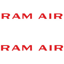 Load image into Gallery viewer, OER Red Ram Air Hood Scoop Decals Set of 2 1971-1972 Pontiac GTO Lemans

