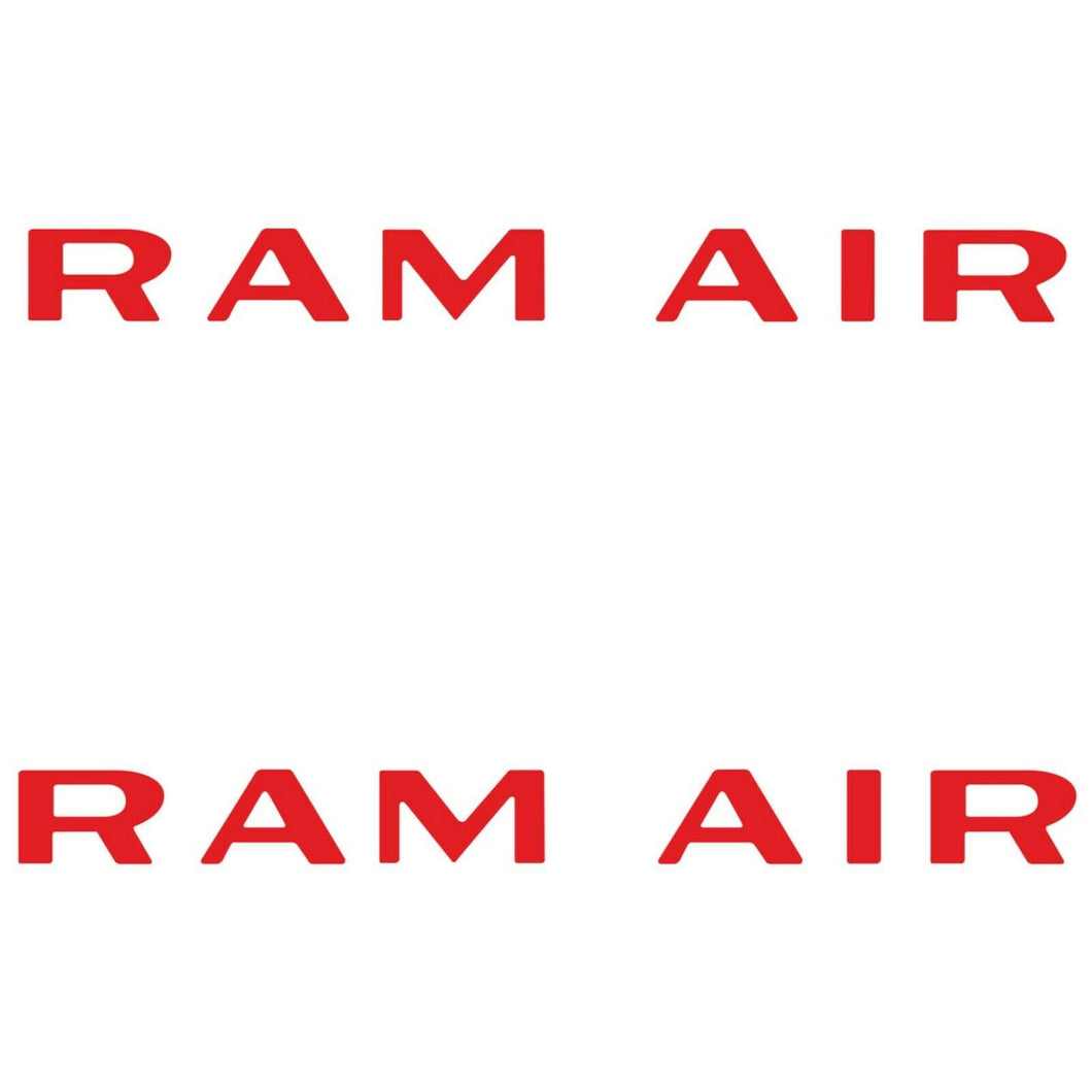 OER Red Ram Air Hood Scoop Decals Set of 2 1971-1972 Pontiac GTO Lemans