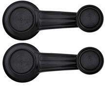 Load image into Gallery viewer, OER Black Window Crank Handle Set Camaro Firebird Impala Corvette Grand Prix
