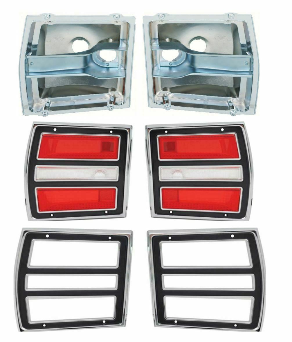 OER Reproduction Tail Lamp Assembly Bezel and Housing Set 1968 Mopar Dodge Dart