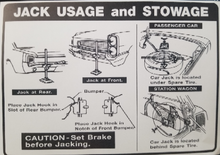 Load image into Gallery viewer, RestoParts Trunk Jacking Instructions Decal 1966 Pontiac GTO Lemans and Tempest
