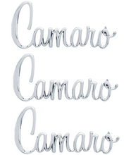 Load image into Gallery viewer, OER Diecast Front Fender and Rear Panel Emblem Set For 1970-1974 Chevy Camaro
