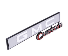 Load image into Gallery viewer, Trim Parts &quot;GMC Custom&quot; Dash Panel Glovebox Emblem For 1969-1972 GMC Trucks
