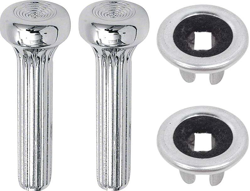 OER Die-cast Door Lock Knob Kit 1968-1972 Pontiac Firebird and Chevy Camaro
