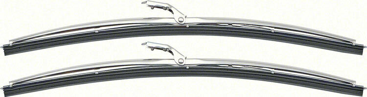 OER Stainless Steel Blade W/ Rubber Insert Set 1964-1967 GTO 1967-1969 Firebird