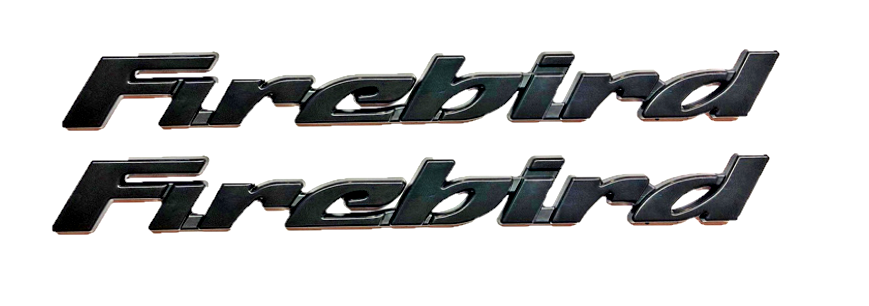 Reproduction Black Door Letter Emblem Set 1993-2002 Pontiac Firebird Models