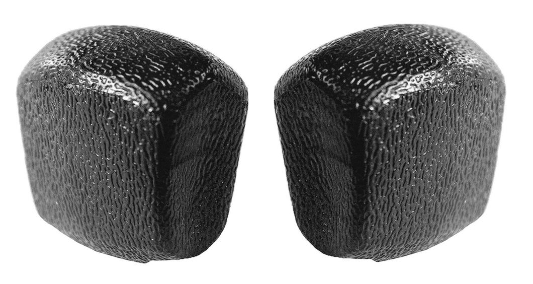 OER G7538-2 Black Seat Track Knob Set 1967-1981 Firebird Camaro Nova Impala