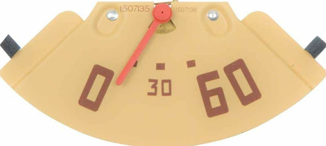 1947-1951 GMC Pickup Truck Oil Pressure Gauge 0-60 Pounds Red Needle