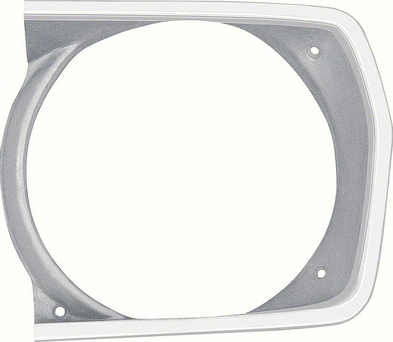 OER Argent Silver Left Hand Headlamp Bezel 1971-1972 Valiant Duster and Scamp