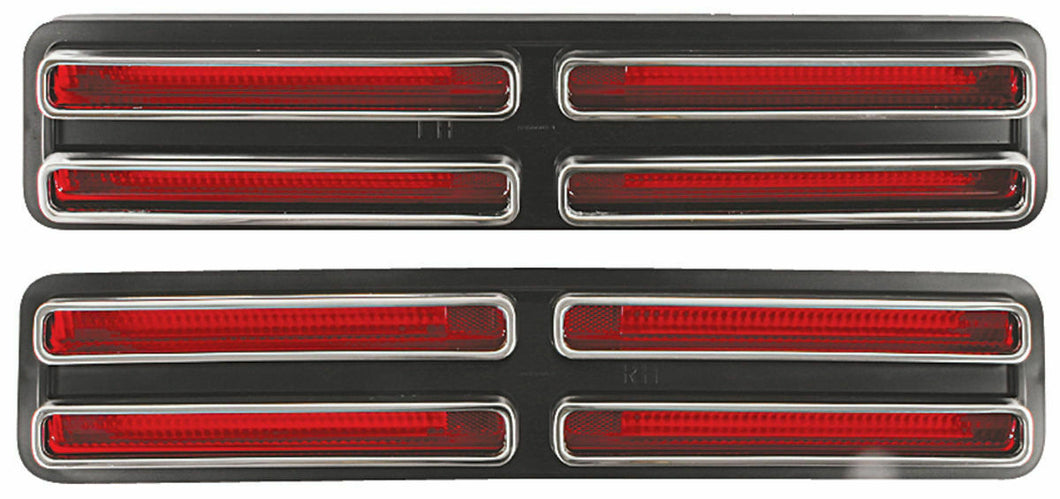 RestoParts High Quality Reproduction Tail Lamp Lens Set 1967 Pontiac GTO