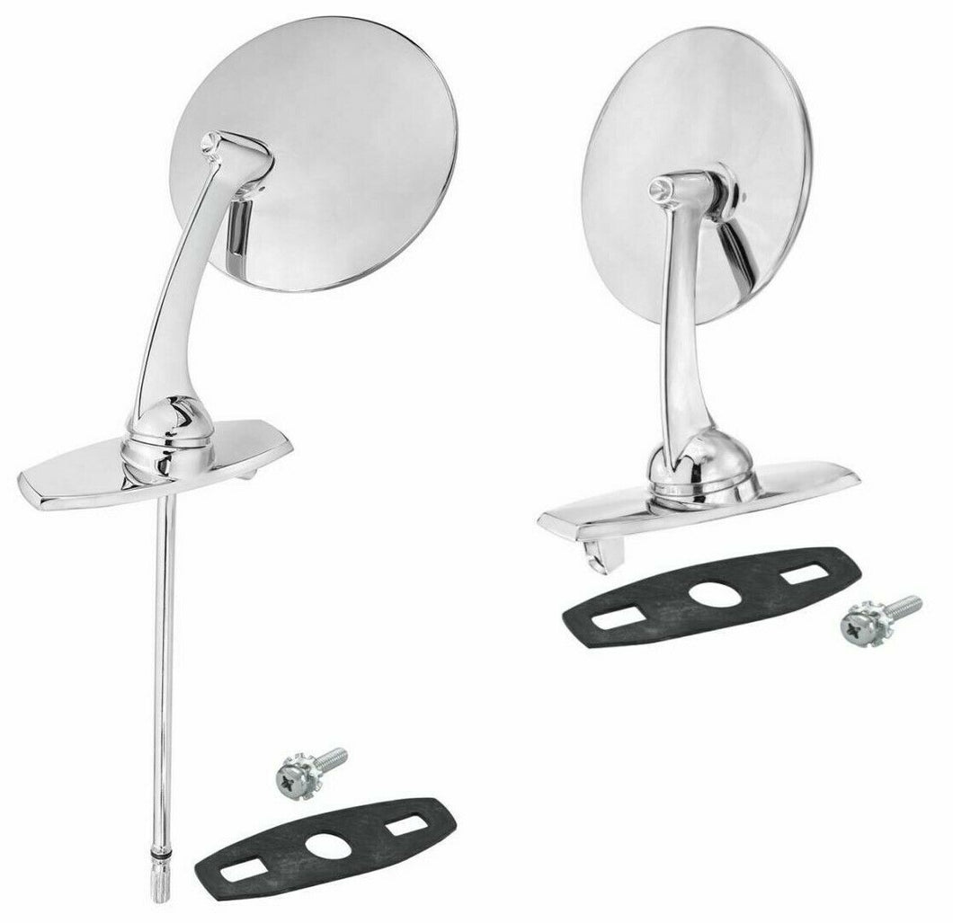 RestoParts Exterior Mirror Set 1961-1964 Cadillac DeVille Eldorado Fleetwood
