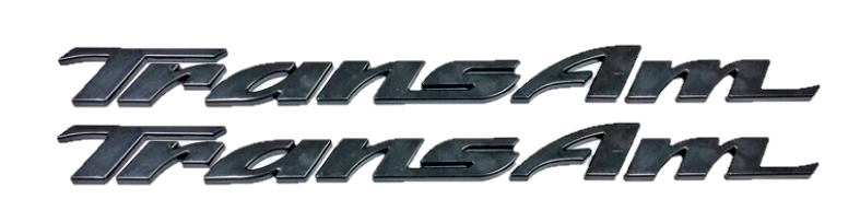 Black Door Letter Emblem Set 1993-2002 Pontiac Firebird Trans AM Models